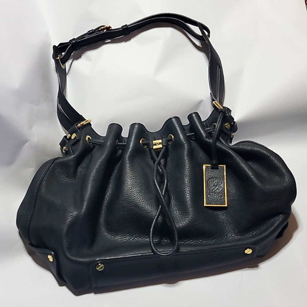 Vince Camuto Black Leather Handbag